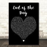One Direction End of the Day Black Heart Decorative Wall Art Gift Song Lyric Print