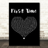 M-22 feat. Medina First Time Black Heart Decorative Wall Art Gift Song Lyric Print