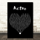 Michael Learns to Rock Actor Black Heart Decorative Wall Art Gift Song Lyric Print
