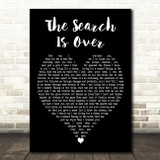 Survivor The Search Is Over Black Heart Decorative Wall Art Gift Song Lyric Print