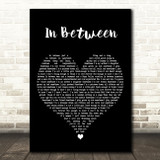 Kelsea Ballerini In Between Black Heart Decorative Wall Art Gift Song Lyric Print