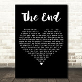 My Chemical Romance The End Black Heart Decorative Wall Art Gift Song Lyric Print