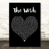 Bruce Springsteen The Wish Black Heart Decorative Wall Art Gift Song Lyric Print