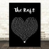 Fat Freddys Drop The Raft Black Heart Decorative Wall Art Gift Song Lyric Print