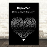 Woody Guthrie Deportee (Plane Crash at Los Gatos) Black Heart Song Lyric Print