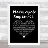 Manic Street Preachers Motorcycle Emptiness Black Heart Song Lyric Wall Art Print