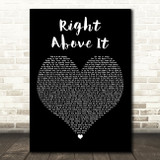 Lil Wayne Right Above It Black Heart Decorative Wall Art Gift Song Lyric Print
