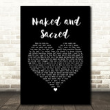 Maria Nayler Naked and Sacred Black Heart Song Lyric Wall Art Print