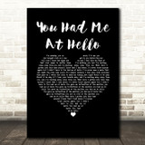 A Day To Remember You Had Me At Hello Black Heart Song Lyric Wall Art Print