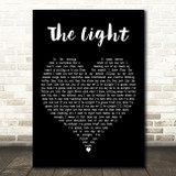 Sara Bareilles The Light Black Heart Decorative Wall Art Gift Song Lyric Print