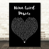 Hozier Nina Cried Power Black Heart Decorative Wall Art Gift Song Lyric Print