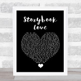 Mark Knopfler & Willy DeVille Storybook Love Black Heart Song Lyric Wall Art Print