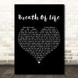 Erasure Breath Of Life Black Heart Decorative Wall Art Gift Song Lyric Print