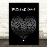 Passenger Patient Love Black Heart Decorative Wall Art Gift Song Lyric Print