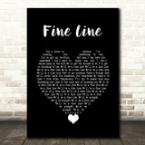 Harry Styles Fine Line Black Heart Decorative Wall Art Gift Song Lyric Print