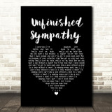 Massive Attack Unfinished Sympathy Black Heart Song Lyric Wall Art Print