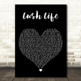 Zara Larsson Lush Life Black Heart Decorative Wall Art Gift Song Lyric Print