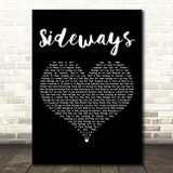 Citizen Cope Sideways Black Heart Decorative Wall Art Gift Song Lyric Print
