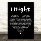 Tom Grennan I Might Black Heart Decorative Wall Art Gift Song Lyric Print