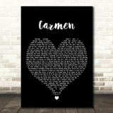 Lana Del Rey Carmen Black Heart Decorative Wall Art Gift Song Lyric Print