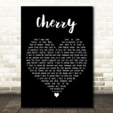 Lana Del Rey Cherry Black Heart Decorative Wall Art Gift Song Lyric Print
