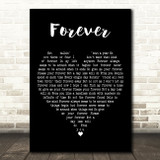 Ben Harper Forever Black Heart Decorative Wall Art Gift Song Lyric Print