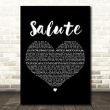Little Mix Salute Black Heart Decorative Wall Art Gift Song Lyric Print