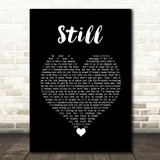 Niall Horan Still Black Heart Decorative Wall Art Gift Song Lyric Print