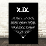 Slipknot XIX Black Heart Decorative Wall Art Gift Song Lyric Print