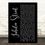 Nick Cave and the Bad Seeds Jubilee Street Black Script Decorative Wall Art Gift Song Lyric Print
