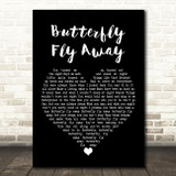 Miley Cyrus Butterfly Fly Away Black Heart Song Lyric Wall Art Print