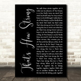 Richard Ashcroft That's How Strong Black Script Decorative Wall Art Gift Song Lyric Print