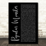 Falling In Reverse Popular Monster Black Script Decorative Wall Art Gift Song Lyric Print