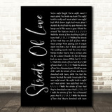 The Rolling Stones Streets Of Love Black Script Decorative Wall Art Gift Song Lyric Print