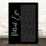 The Beautiful South Prettiest Eyes Black Script Decorative Wall Art Gift Song Lyric Print