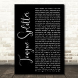 Protest The Hero Tongue-Splitter Black Script Decorative Wall Art Gift Song Lyric Print