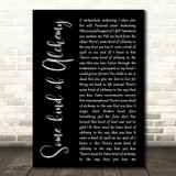 Emberhoney Some kind of Alchemy Black Script Decorative Wall Art Gift Song Lyric Print