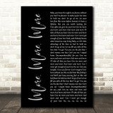 Atlantic Starr More, More, More Black Script Decorative Wall Art Gift Song Lyric Print