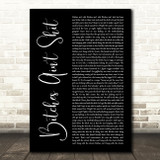Ben Folds Bitches Aint Shit Black Script Decorative Wall Art Gift Song Lyric Print
