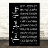 Mark Harris Find Your Wings Black Script Decorative Wall Art Gift Song Lyric Print