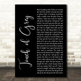 Grateful Dead Touch of Grey Black Script Decorative Wall Art Gift Song Lyric Print