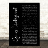 The Jam Going Underground Black Script Decorative Wall Art Gift Song Lyric Print