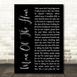 Pearl Jam Man Of The Hour Black Script Decorative Wall Art Gift Song Lyric Print