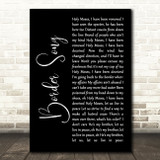 Elton John Border Song Black Script Decorative Wall Art Gift Song Lyric Print