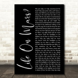 Elton John Tiny Dancer Black Script Decorative Wall Art Gift Song Lyric Print