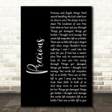 Depeche Mode Precious Black Script Decorative Wall Art Gift Song Lyric Print