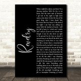 Kings Of Leon Revelry Black Script Decorative Wall Art Gift Song Lyric Print