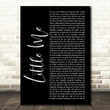Little Mix Little Me Black Script Decorative Wall Art Gift Song Lyric Print