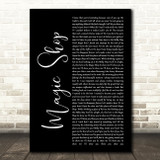 BTS Magic Shop Black Script Decorative Wall Art Gift Song Lyric Print