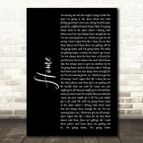 Daughtry Home Black Script Decorative Wall Art Gift Song Lyric Print